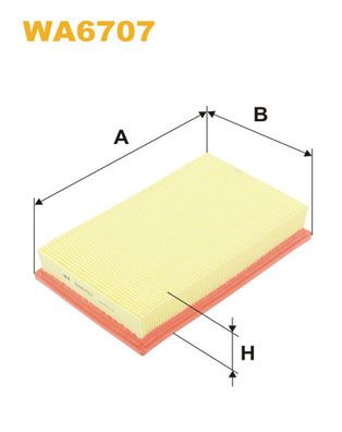 WIX FILTERS Воздушный фильтр WA6707